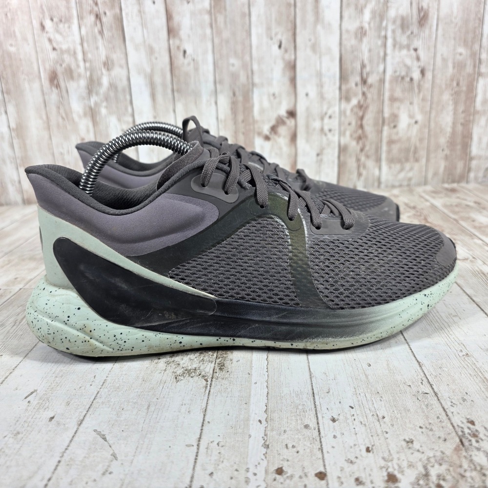 Lululemon Blissfeel Winter Running Shoes Womens 9.5 Grey Mint ANCH/BLK/DELM
